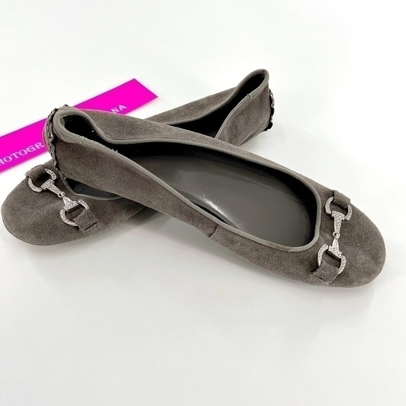 ENZO ANGIOLINI Women's Strand Ballet Flat Gray Suede EASTRANO size 9 M - Picture 3 of 13